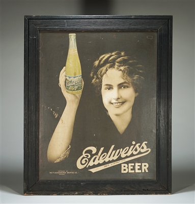 Peter Schoenhofen Brewing Edelweiss Beer Litho