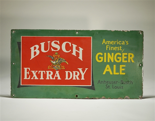 Busch Ginger Ale Porcelain Sign