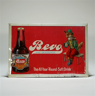 Bevo All Year Round Soft Dring Tin Sign