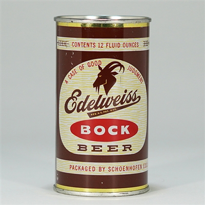Edelweiss Bock Beer Flat Top Can 59-8