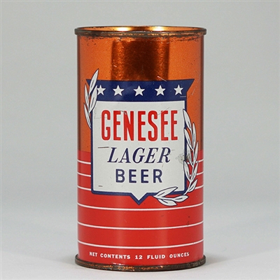 Genesee Lager Beer Flat Top Can 68-30