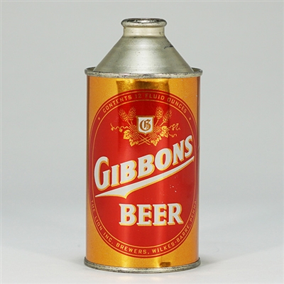 Gibbons Beer Cone Top Can 164-27