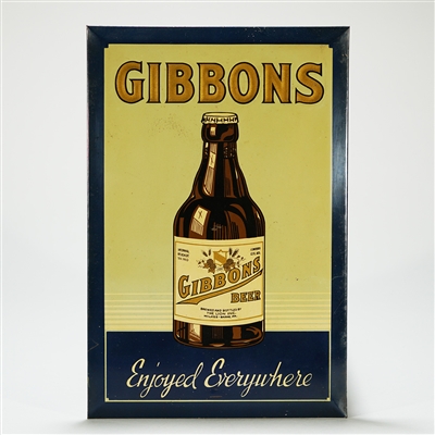 Gibbons Beer Steinie Bottle TOC Sign