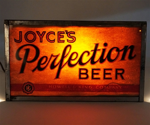 Joyces Perfection Beer Illuminated Sign