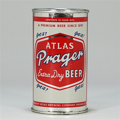 Atlas Prager Extra Dry Beer Can 32-25