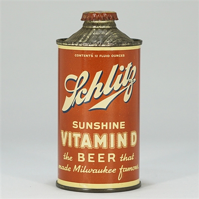 Schlitz Sunshine Vitamin D LP Cone 183-18