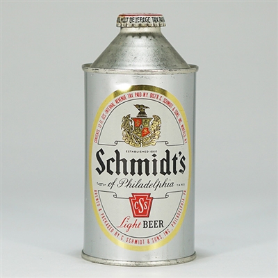 Schmidts Light Beer Cone Top Can 185-3