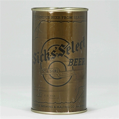 Sicks Select Beer Olive Drab Flat 133-17