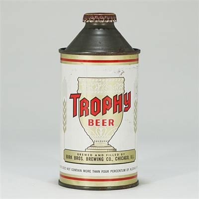 Trophy Beer Cone Top Can Chicago 187-10