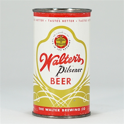 Walters Pilsener Beer Flat Top Can 144-16