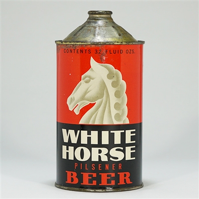 White Horse Beer Quart Cone Like 220-18