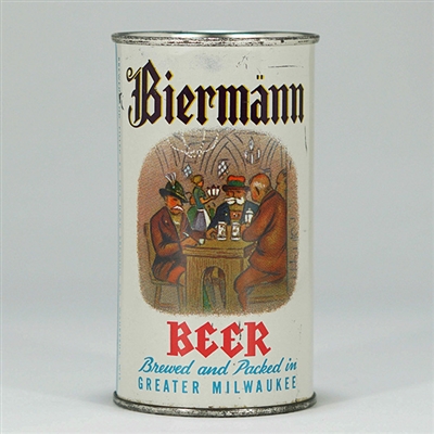 Biermann Beer Fox Head Flat Can 37-2