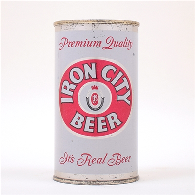 Iron City Its Real Beer ENAMEL Flat Top 85-38