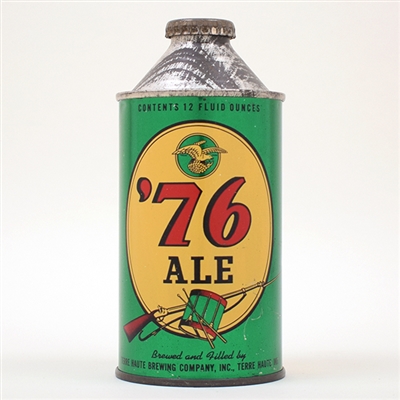 Seventy-Six Ale Cone Top Can EAGLE GREEN DRUM 185-10
