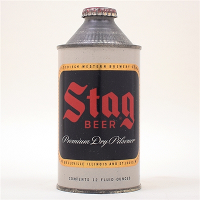 Stag Beer Cone Top Can 186-4