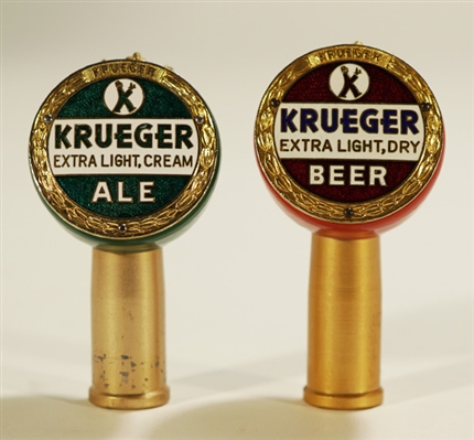 Krueger Extra Light Ale Beer Ball Knobs 