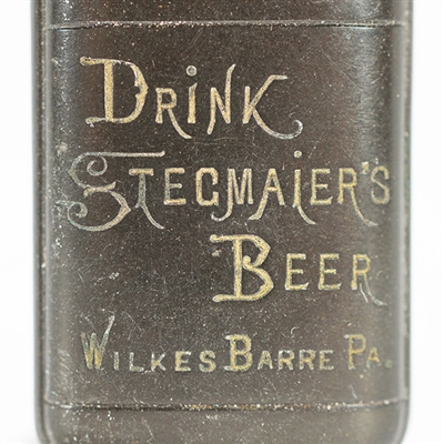 Stegmaier Beer Etched Bakelite Matchsafe 