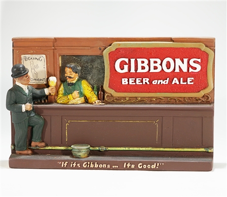 Gibbons Beer and Ale Back Bar Statue 
