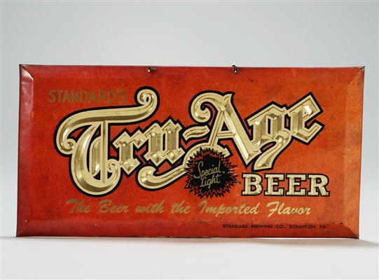 Tru Age Beer Standard Special Light Sign 