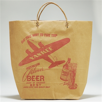 Yankee Premium Pilsner Beer Airplane Paper Bag 