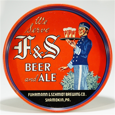 F and S Beer and Ale Server Tray 