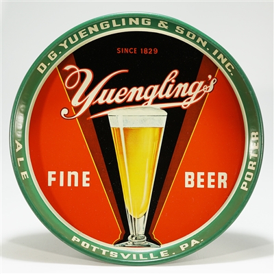 Yuenglings Fine Beer Pilsener Glass Tray 