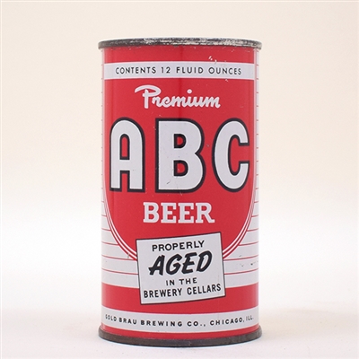ABC Beer Flat Top BLACK TRIM 28-5