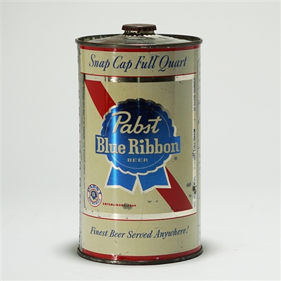 Pabst Blue Ribbon Snap Cap Full Quart 217-6