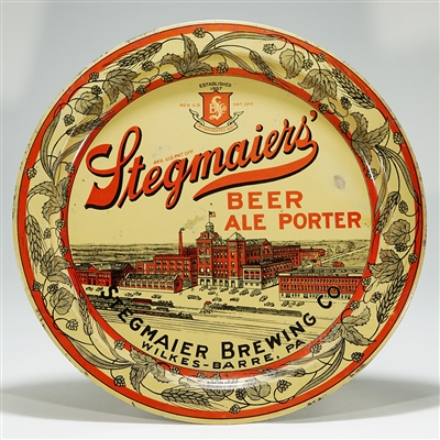 Stegmaiers Beer Ale Porter Factory Tray 