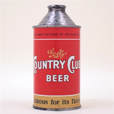 Goetz Country Club Beer Cone Top 165-20