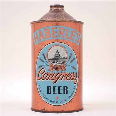 Haberles Congress Beer Quart Cone Top 211-13