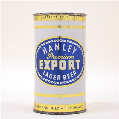 Hanley Export Beer METALLIC BLUE Flat Top 80-9