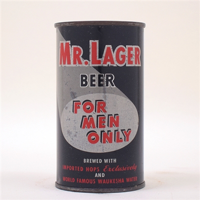 Mr. Lager FOR MEN ONLY Beer Can 100-28