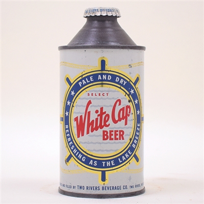 White Cap Beer Cone Top Can 189-1