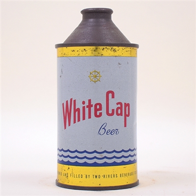 White Cap Beer Cone Top Can 189-2