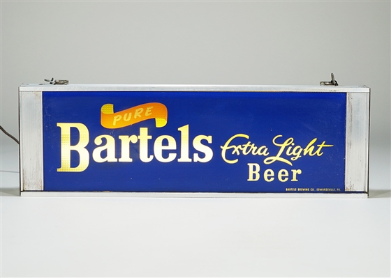 Bartels Pure Extra Light Beer Illuminated Sign