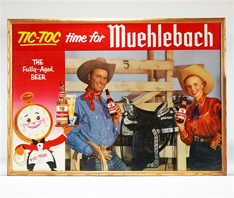Muehlebah Tic-Toc Time For Cowboy Cowgirl Sign