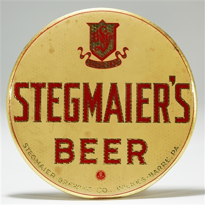 Stegmaiers Beer Button Sign