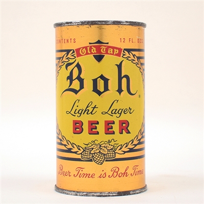 Boh Beer Flat Top Can TOUGH 40-10