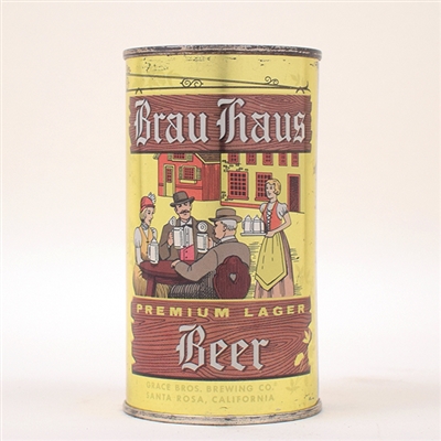 Brau Haus Lager Flat Top Beer Can 41-5