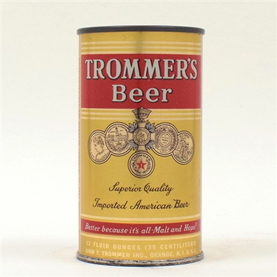 Trommers Beer Flat Top WFIR 139-26