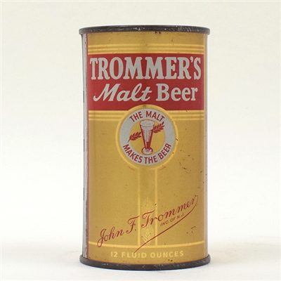 Trommers Malt Beer Flat Top 139-33