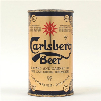 Carlsberg Beer Flat Top Can DENMARK