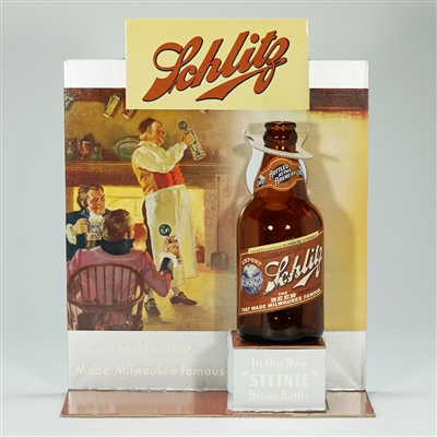 Schlitz Steinie Brown Bottle Promotional Display
