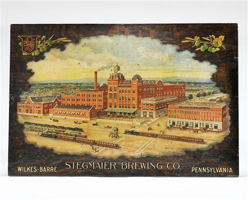 Stegmaier Factory Scene Meyercord Sign