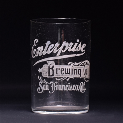 Enterprise Brewing San Francisco Etched Glass