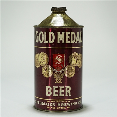 Gold Medal Beer RED BANNER Quart Cone 210-6