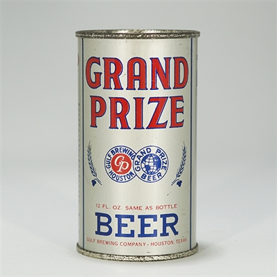 Grand Prize Beer Instructional Flat Top Can 74-6