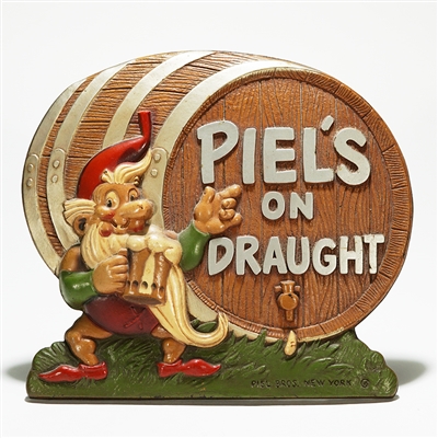 Piels On Draught Diecut COMPOSITE Sign 