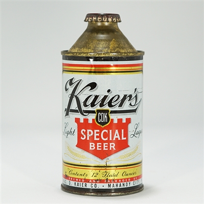 Kaiers Special Light Lager Beer Cone Top Can 170-20